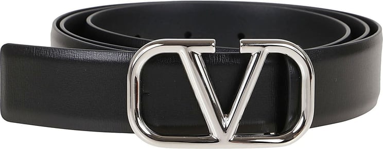 Valentino buckle belt h vlogo signature Zwart
