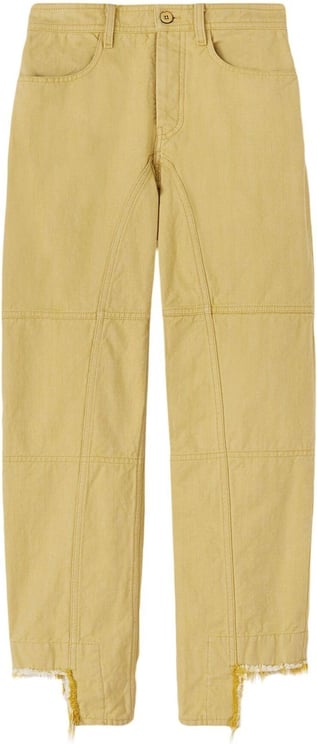 Jil Sander Trousers Soft Yellow Geel