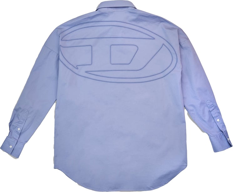 Diesel Camicia S-Limo Logo Turchese Divers