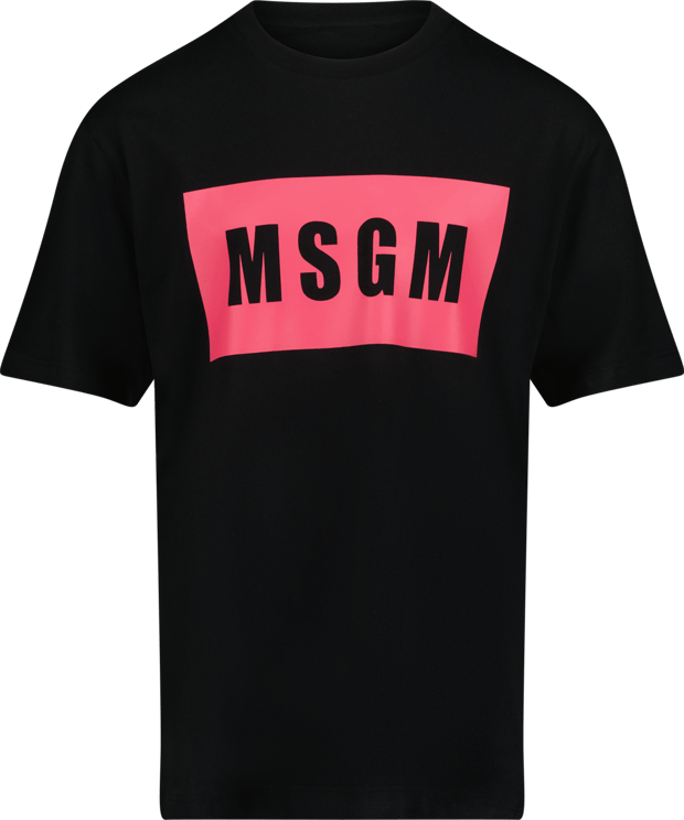 MSGM MSGM Kinder T-Shirt Zwart Zwart