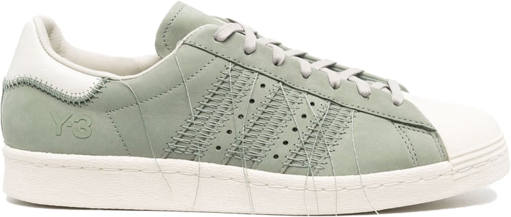 Y-3 Superstar Loose-thread Sneakers Groen