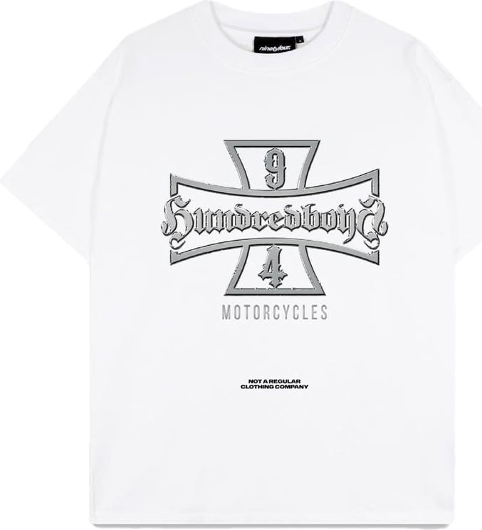 Ninetyfour Hbnf Shield T-Shirt | White Wit