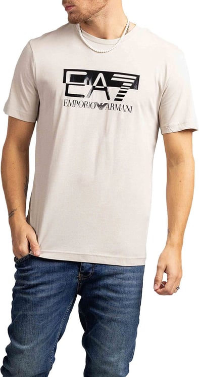 Emporio Armani EA7 Graphic T-Shirt Heren Grijs Grijs