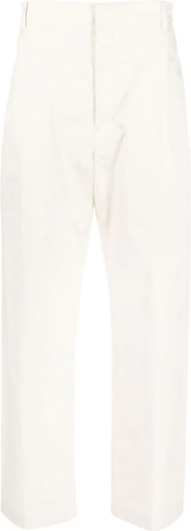 Lemaire Easy Pleated Pants Creamy White Wit