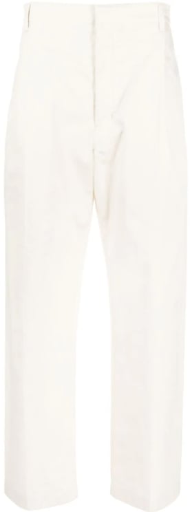 Lemaire Easy Pleated Pants Creamy White Wit