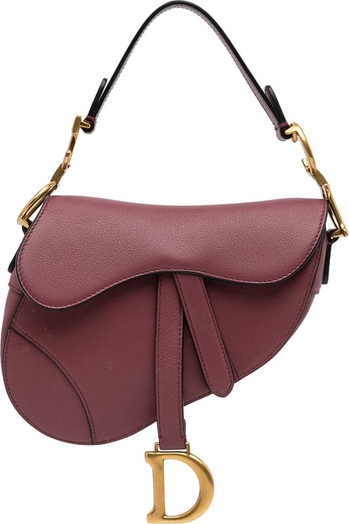 Dior Mini Leather Saddle Bag Roze