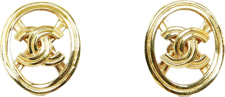 Chanel CC Clip-on Earrings Goud
