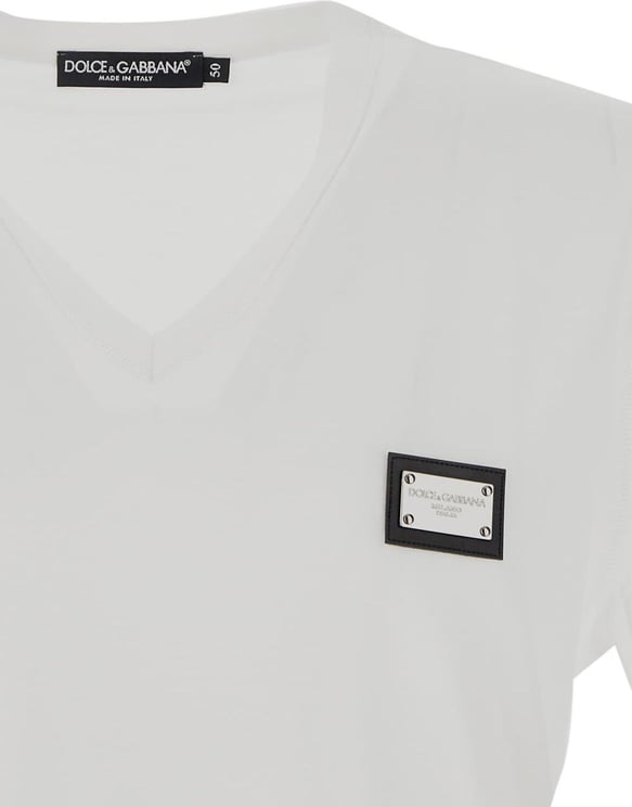 Dolce & Gabbana T-Shirt With Branded Tag Wit