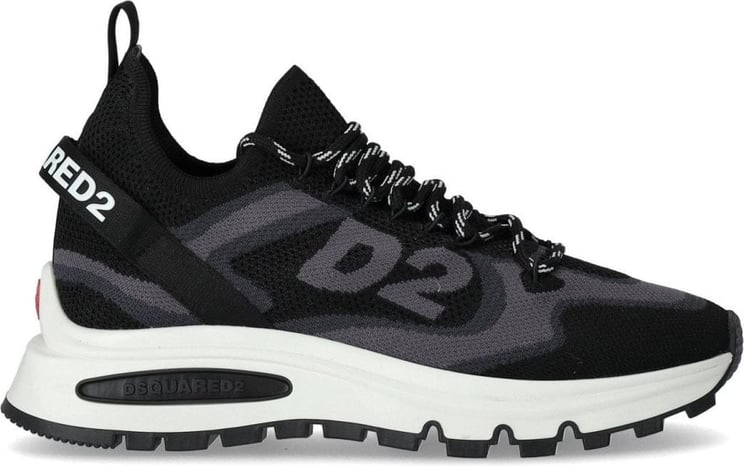 Dsquared2 Run Ds2 Black And Grey Sneaker Black Zwart