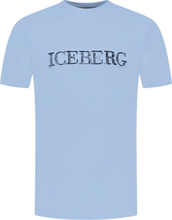 Iceberg Iceberg Heren T-shirt Blauw F075-6307/6402 Blauw