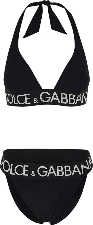 Dolce & Gabbana Logoed Bikini Zwart