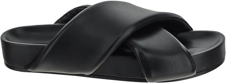 Jil Sander Padded Slides Zwart