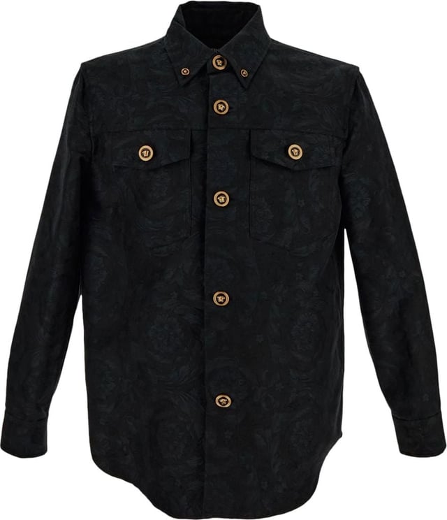 Versace Cotton Shirt Zwart