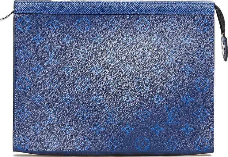 Louis Vuitton Monogram Taigarama Pochette Voyage MM Blauw