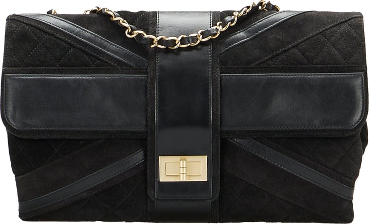 Chanel Union Jack Flap Reissue Shoulder Bag Zwart