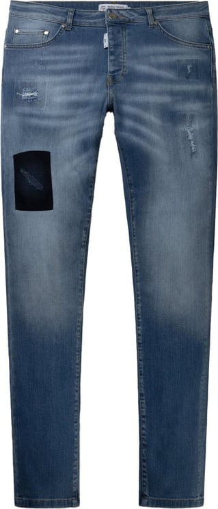 AB Lifestyle Slim Denim Jeans | Light Blue - Damaged Blauw