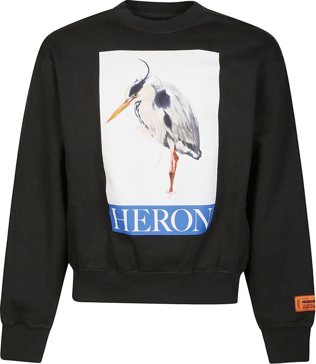 Heron Preston Heron Bird Painted Sweatshirt Black Zwart