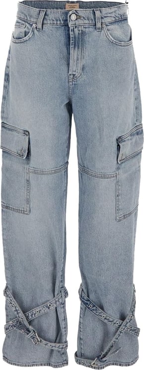 7 For All Mankind The Belted Cargo Pants Blauw