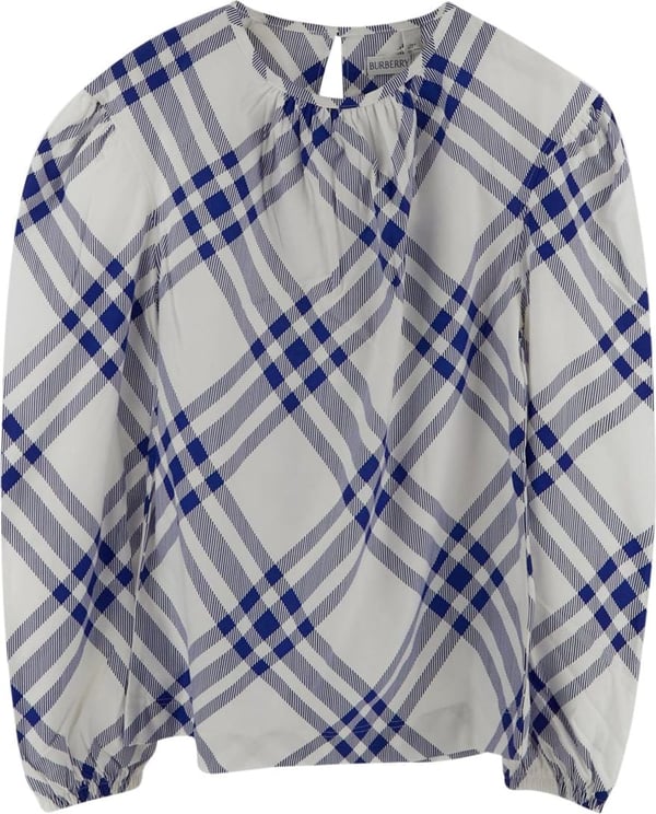 Burberry Check Print Top Wit