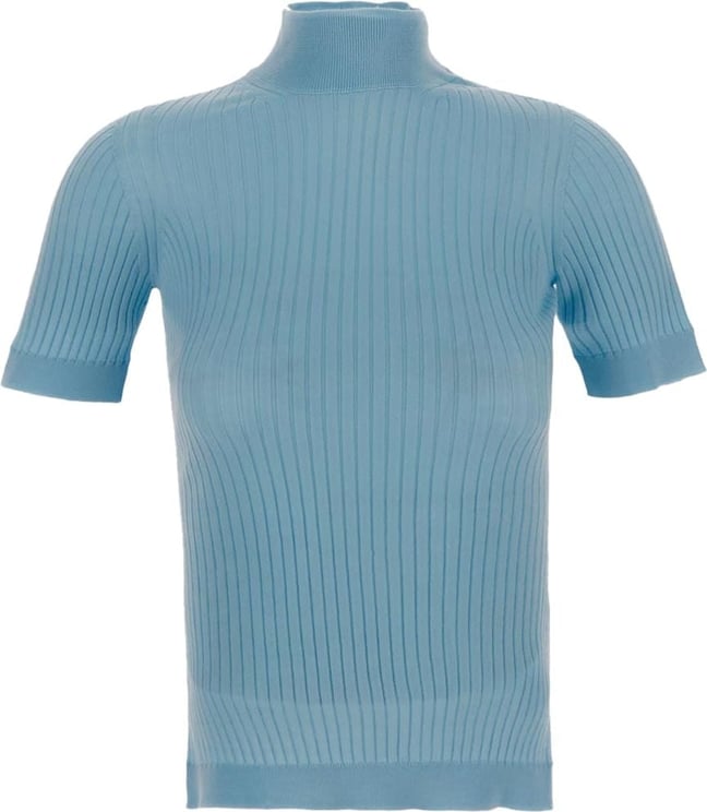 Versace Ribbed Knit Blauw