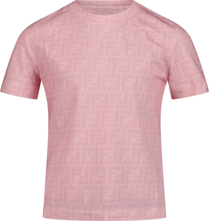 Fendi Fendi Kinder Meisjes T-Shirt Licht Roze Roze