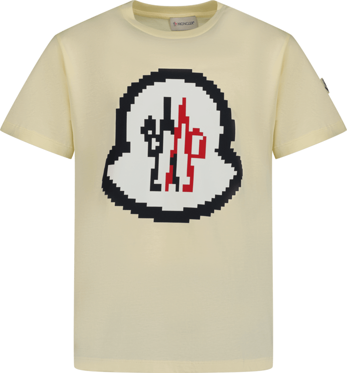 Moncler Moncler Kinder Jongens T-Shirt Geel Geel