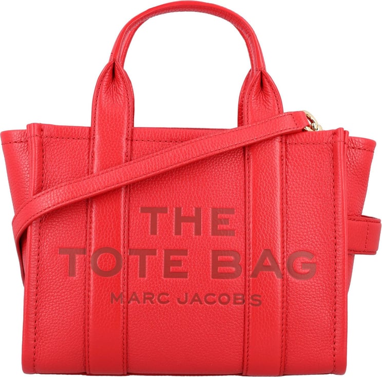 Marc Jacobs THE SMALL TOTE LEATHER Rood