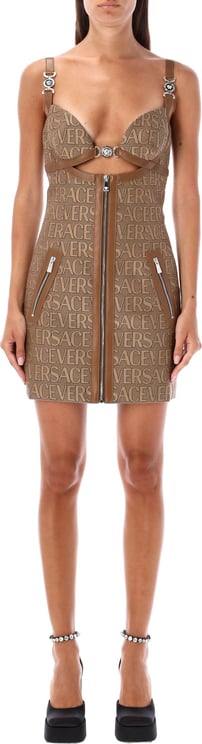 Versace MINI DRESS CANVAS VERSACE Bruin