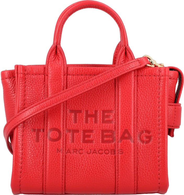 Marc Jacobs THE MINI TOTE LEATHER Rood