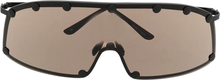 Rick Owens Sunglasses Shielding Black/brown Zwart