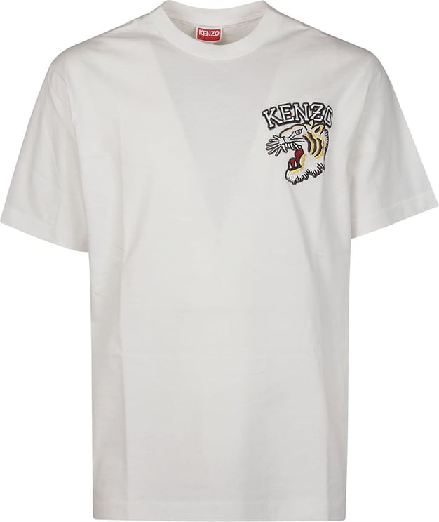 Kenzo Tiger Varsity Classic T-shirt White Wit