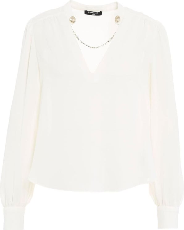 Guess Blouse with chain detail Wit