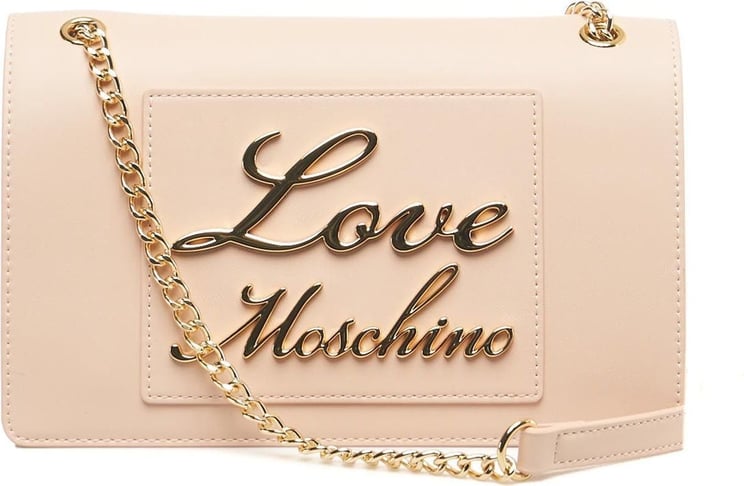 Love Moschino Crossbody bag with logo Roze