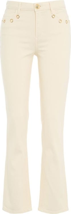 Guess Straight fit jeans with grommets Beige