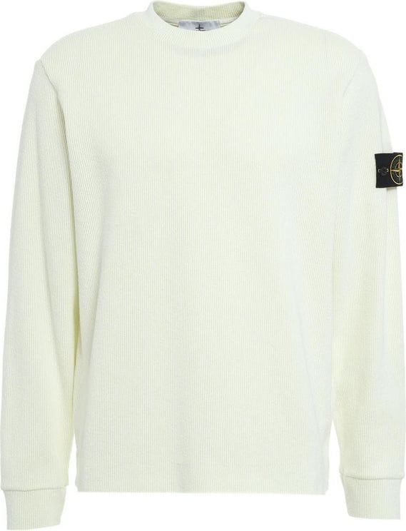 Stone Island Knit sweater with logo patch Groen