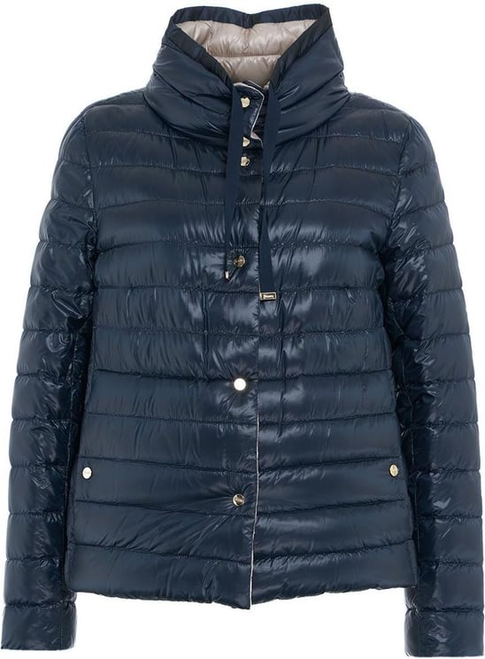Herno Quilted down jacket Blauw