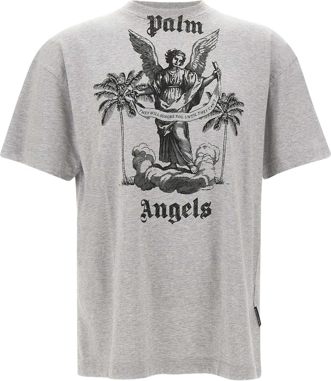 Palm Angels T-shirts And Polos Grey Gray Grijs