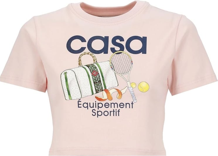 Casablanca T-shirts And Polos Pink Neutraal
