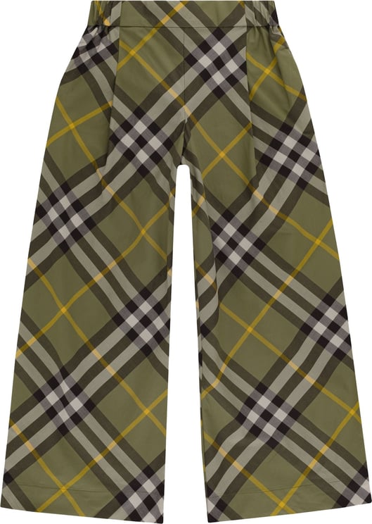 Burberry Cotton Trousers Groen