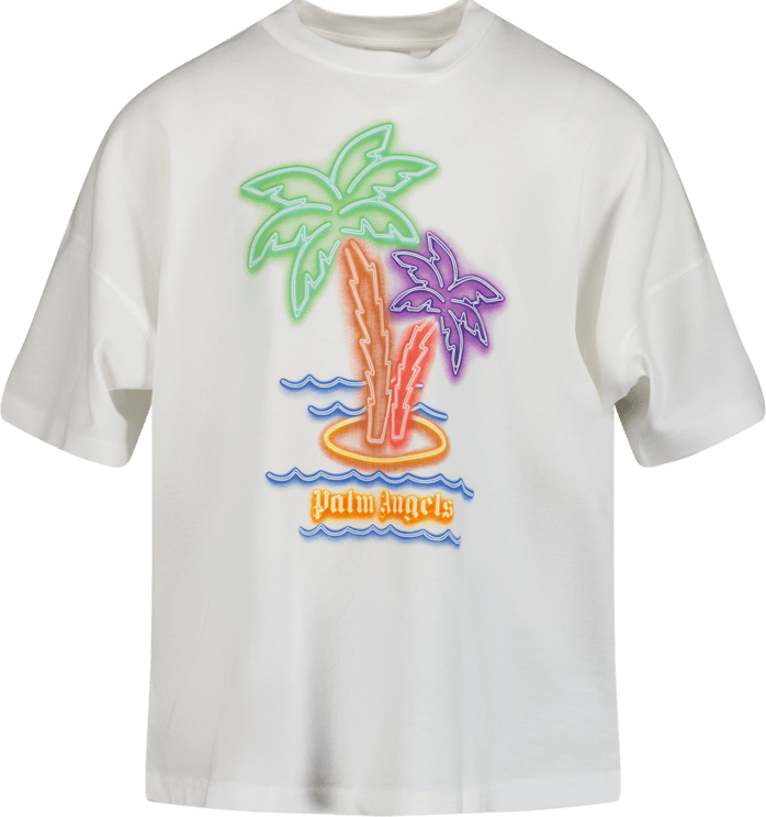Palm Angels Palm Angels Kinder Jongens T-Shirt Wit Wit