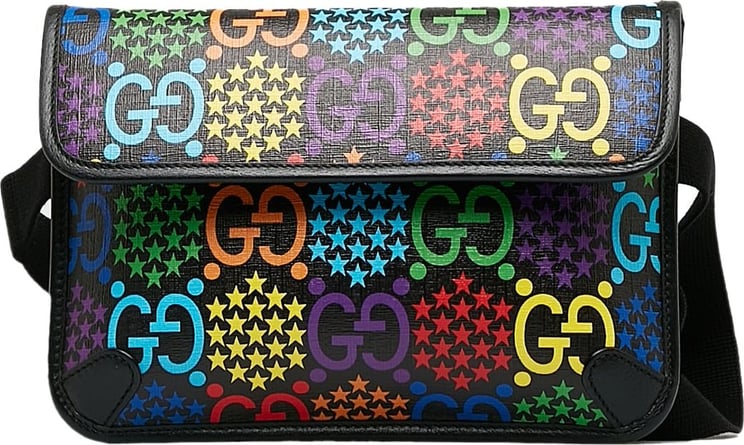 Gucci GG Supreme Psychedelic Belt Bag Zwart