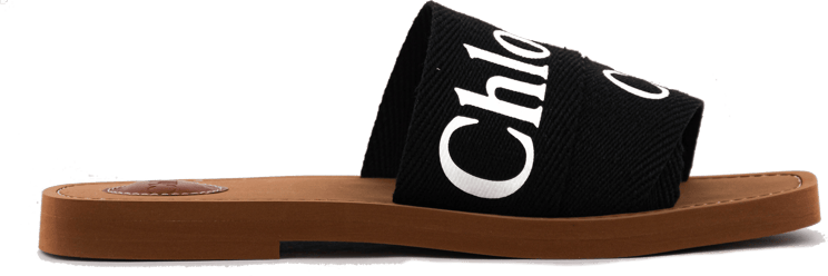 Chloé Slides Black Zwart