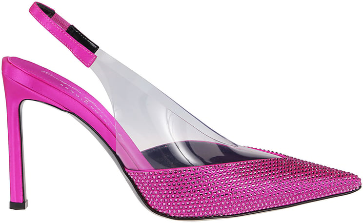 Sergio Rossi Evangelie Slingback Sandals Pink & Purple Roze