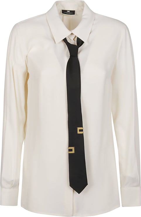 Elisabetta Franchi Long Sleeve Shirt White Wit