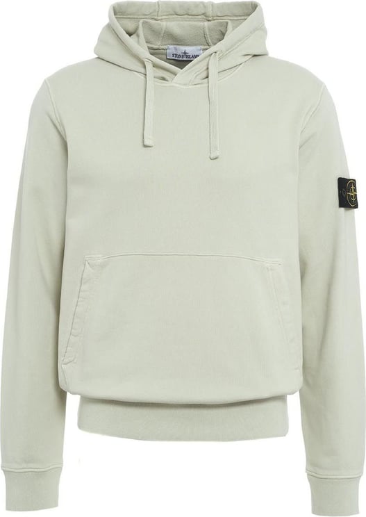 Stone Island Hoodie with logo patch Groen