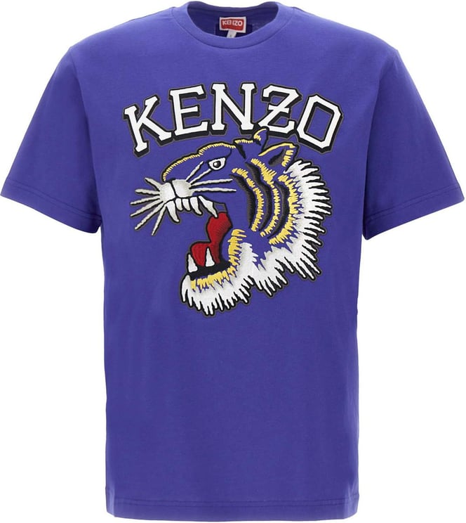 Kenzo Paris T-shirts And Polos Blue Blauw