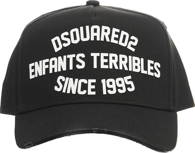 Dsquared2 Baseball cap with logo Zwart