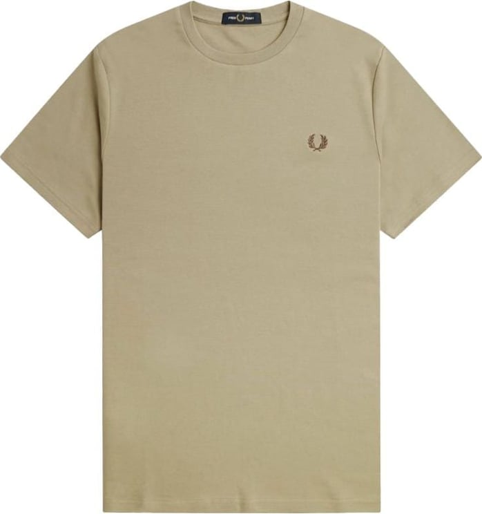Fred Perry Fred Perry Tape Detail T-Shirt Warm Grey Grijs