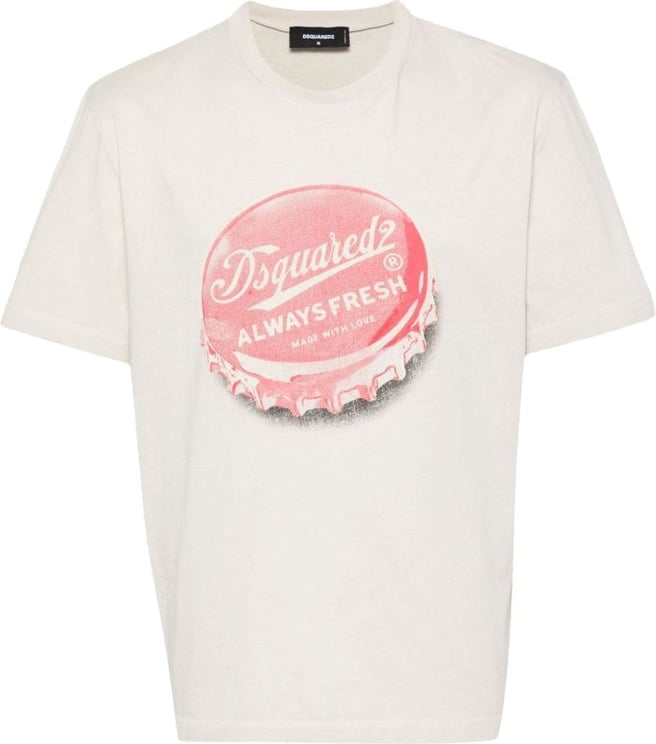 Dsquared2 t-shirt white Wit