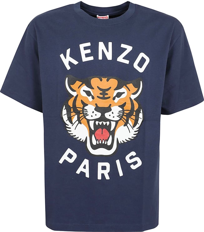 Kenzo lucky tiger oversize tshirt Blauw
